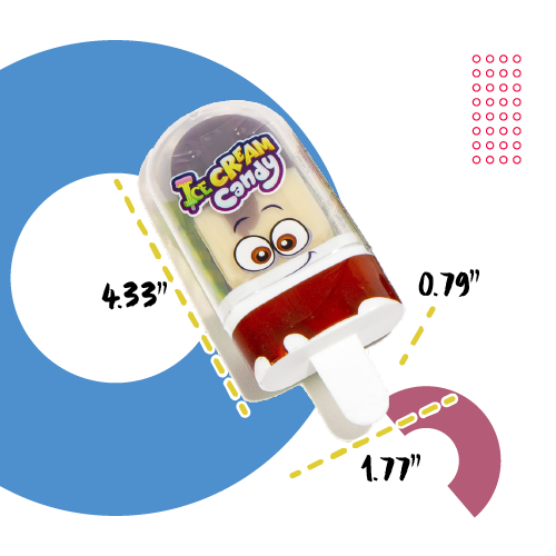 Raindrops-Ice Cream Candy Pop 0.88 oz.--Legacy Toys