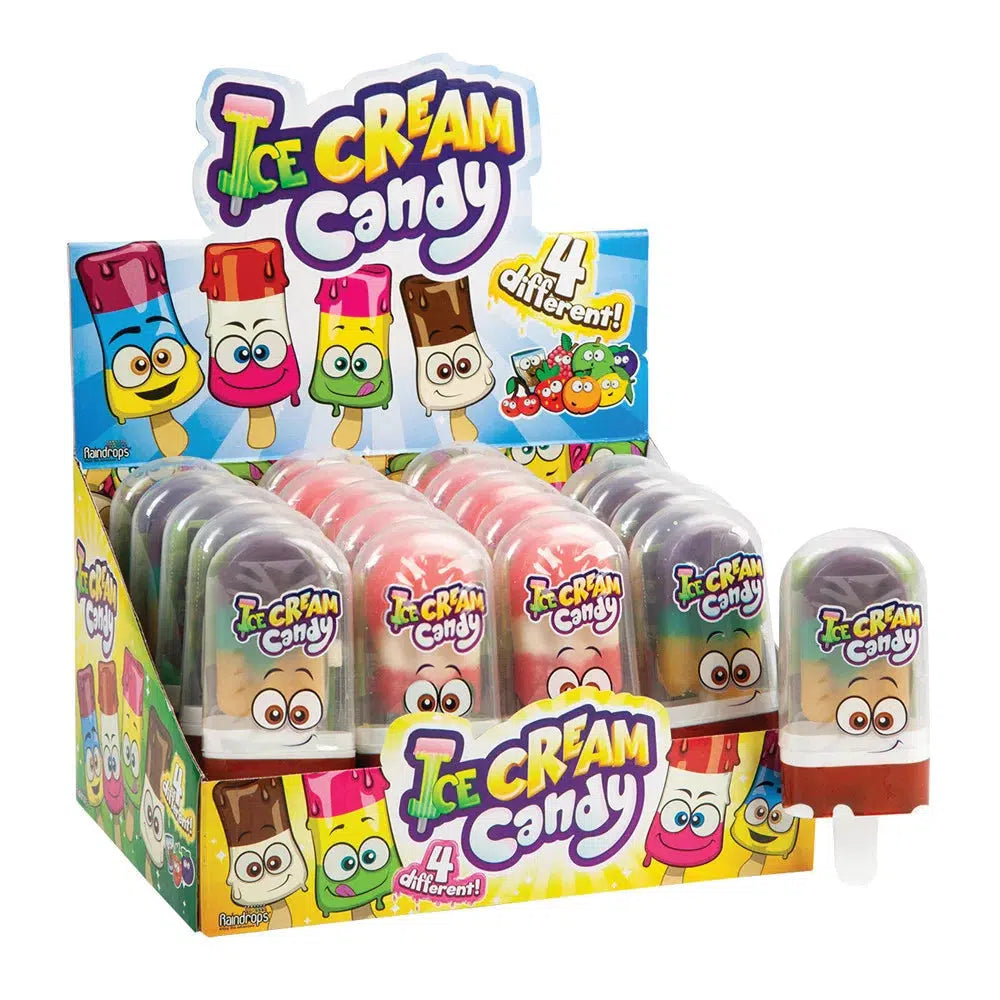Raindrops-Ice Cream Candy Pop 0.88 oz.-R14002-20-Box of 20-Legacy Toys