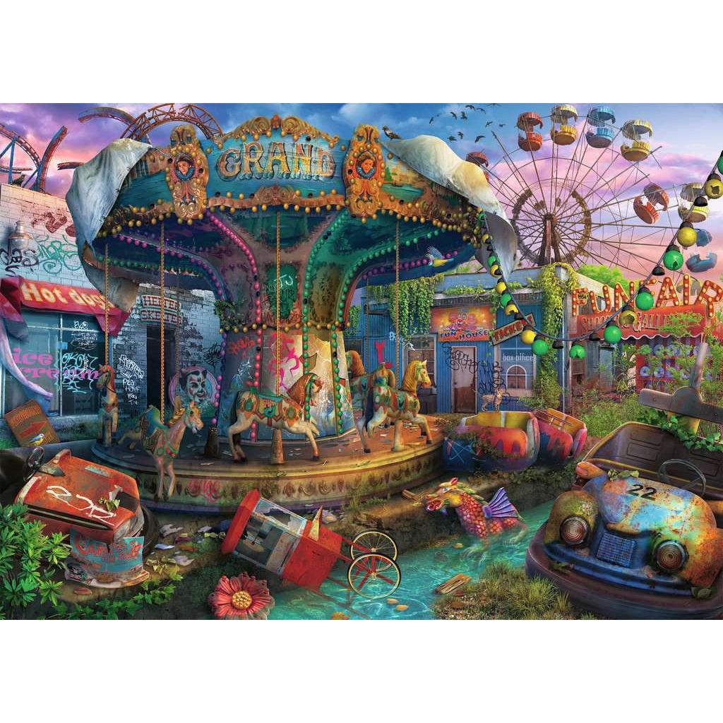Ravensburger-Abandoned: Gloomy Carnival 1000 Piece Puzzle-16190-Legacy Toys