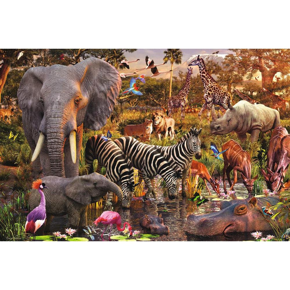 Ravensburger-African Animal World - 3000 Piece Puzzle-17037-Legacy Toys