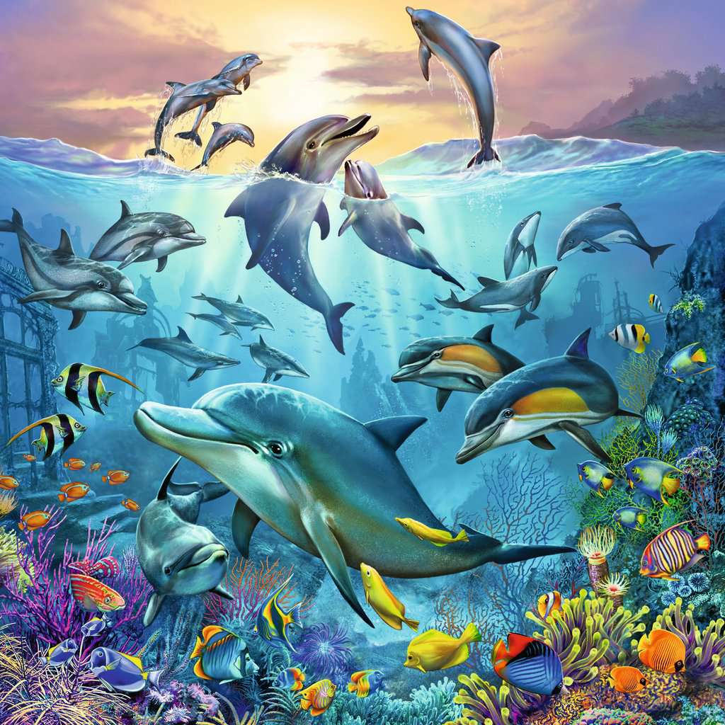 Ravensburger-Animal World of the Ocean - 3x49 Piece Puzzle-5149-Legacy Toys