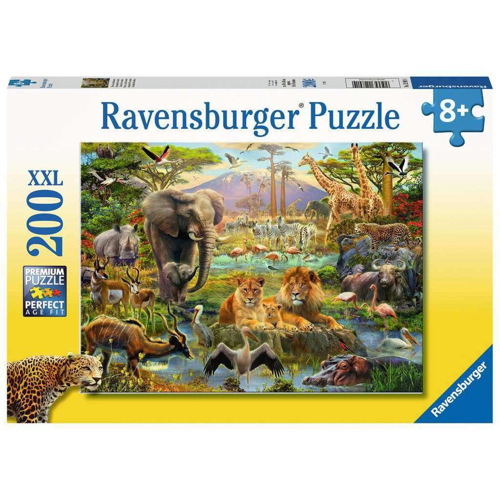 Ravensburger-Animals of the Savannah - 200 Piece Puzzle-12891-Legacy Toys