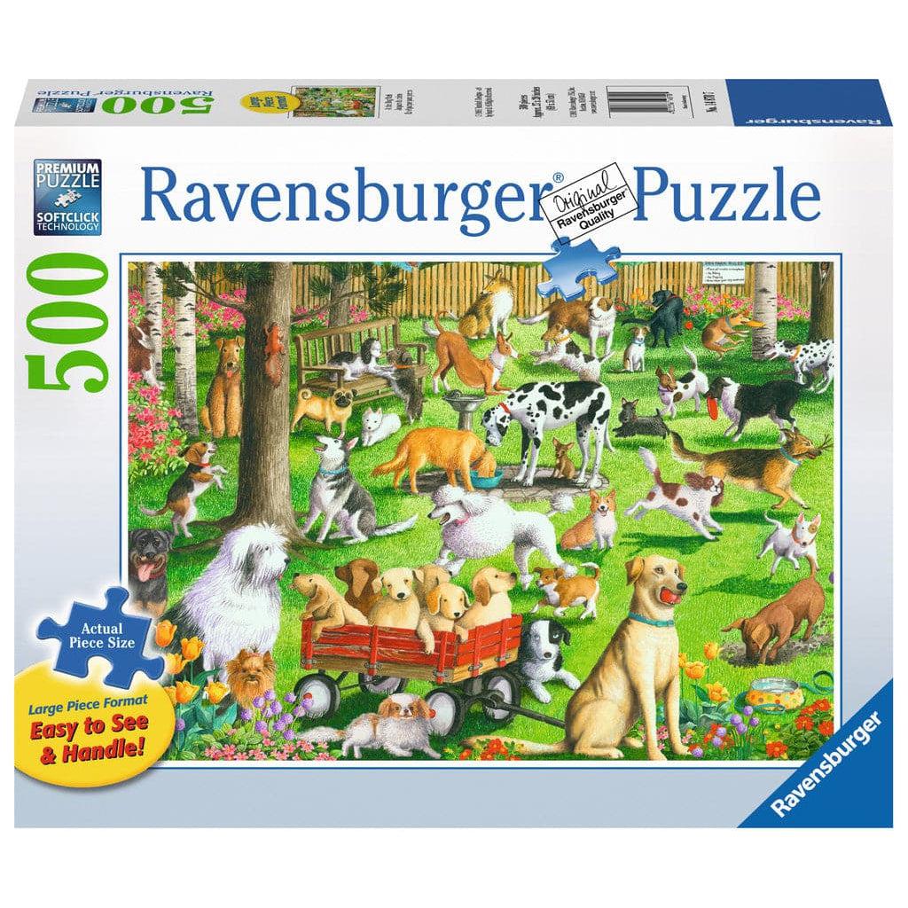 Ravensburger-At the Dog Park - 500 Large Format Piece Puzzle-14870-Legacy Toys