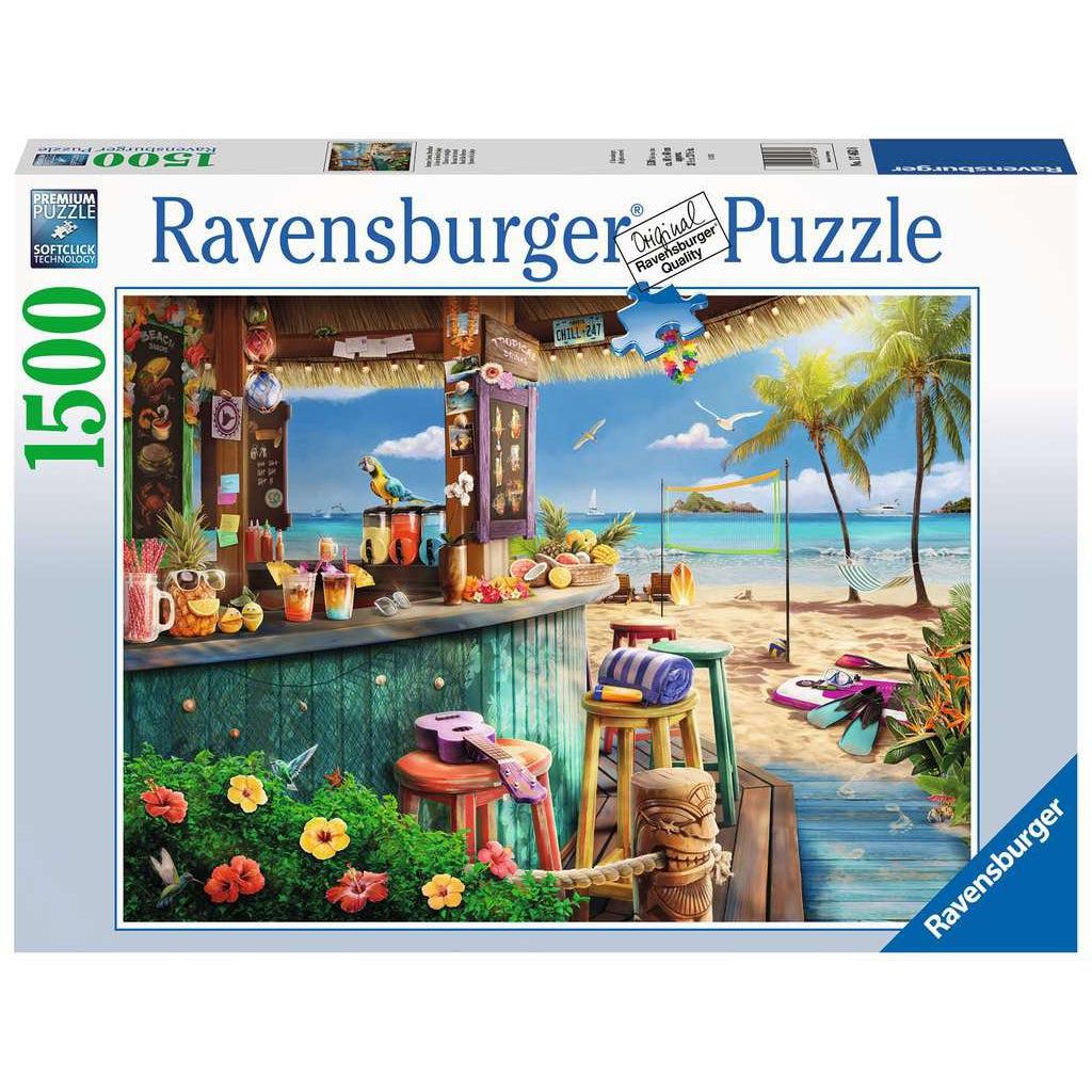 Ravensburger-Beach Bar Breezes 1500 Piece Puzzle-17463-Legacy Toys