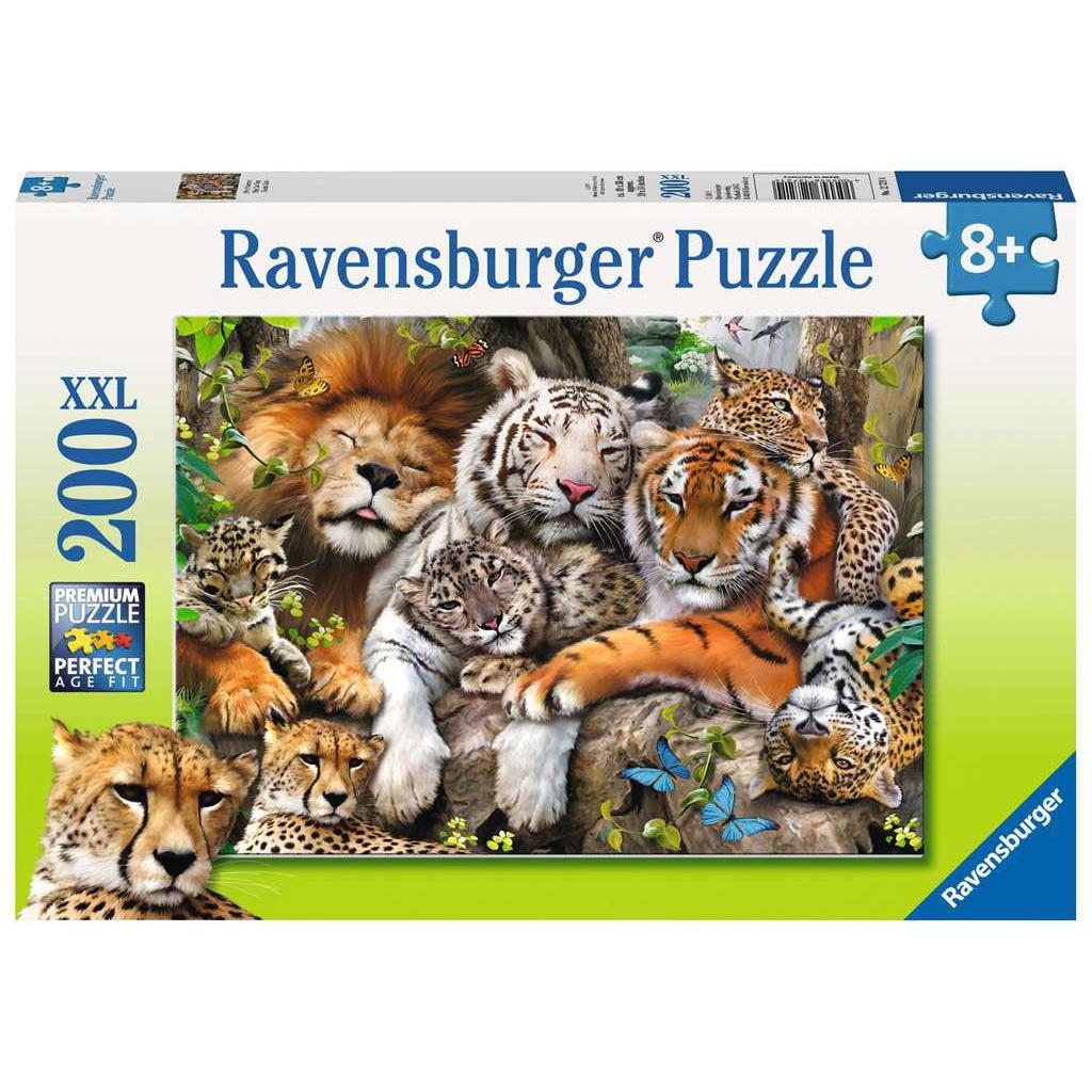 Ravensburger-Big Cat Nap 200 Piece Puzzle-12721-Legacy Toys