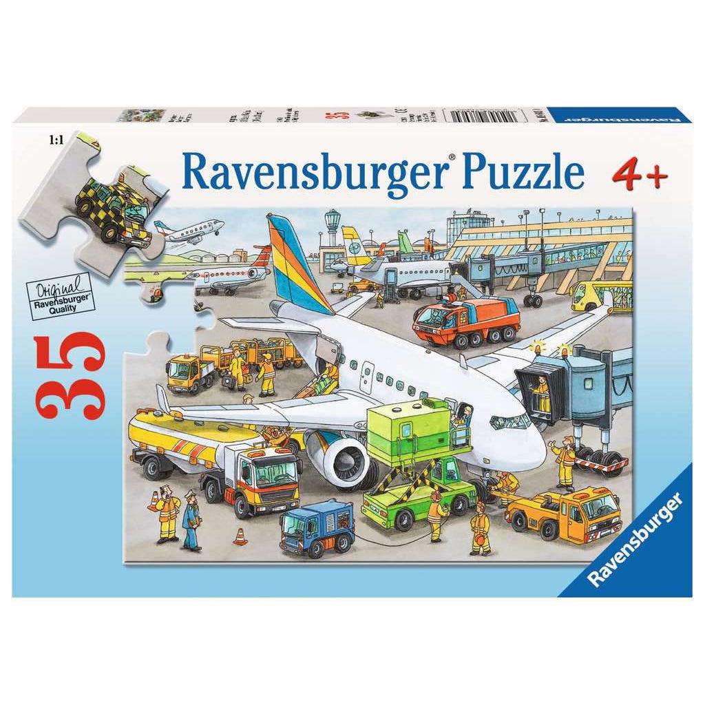 Ravensburger-Busy Airport - 35 Piece Puzzle-8603-Legacy Toys