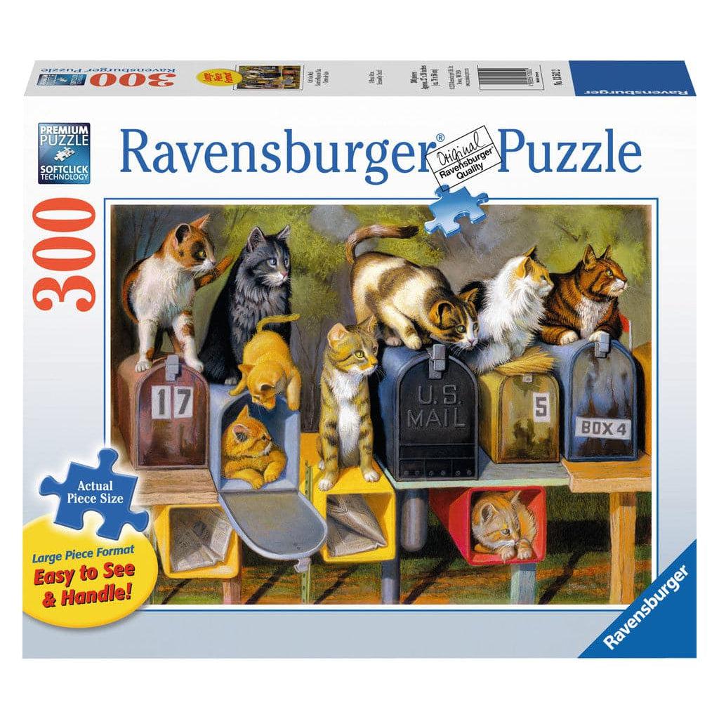 Ravensburger-Cat's Got Mail - 300 Piece Large Format Puzzle-13562-Legacy Toys