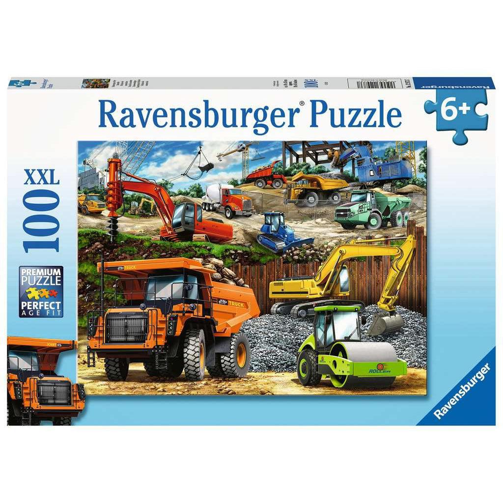 Ravensburger-Construction Vehicles 100 Piece Puzzle-12973-Legacy Toys