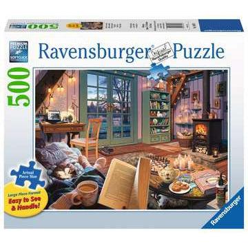 Ravensburger-Cozy Retreat - 500 Piece Large Format Puzzle-14967-Legacy Toys