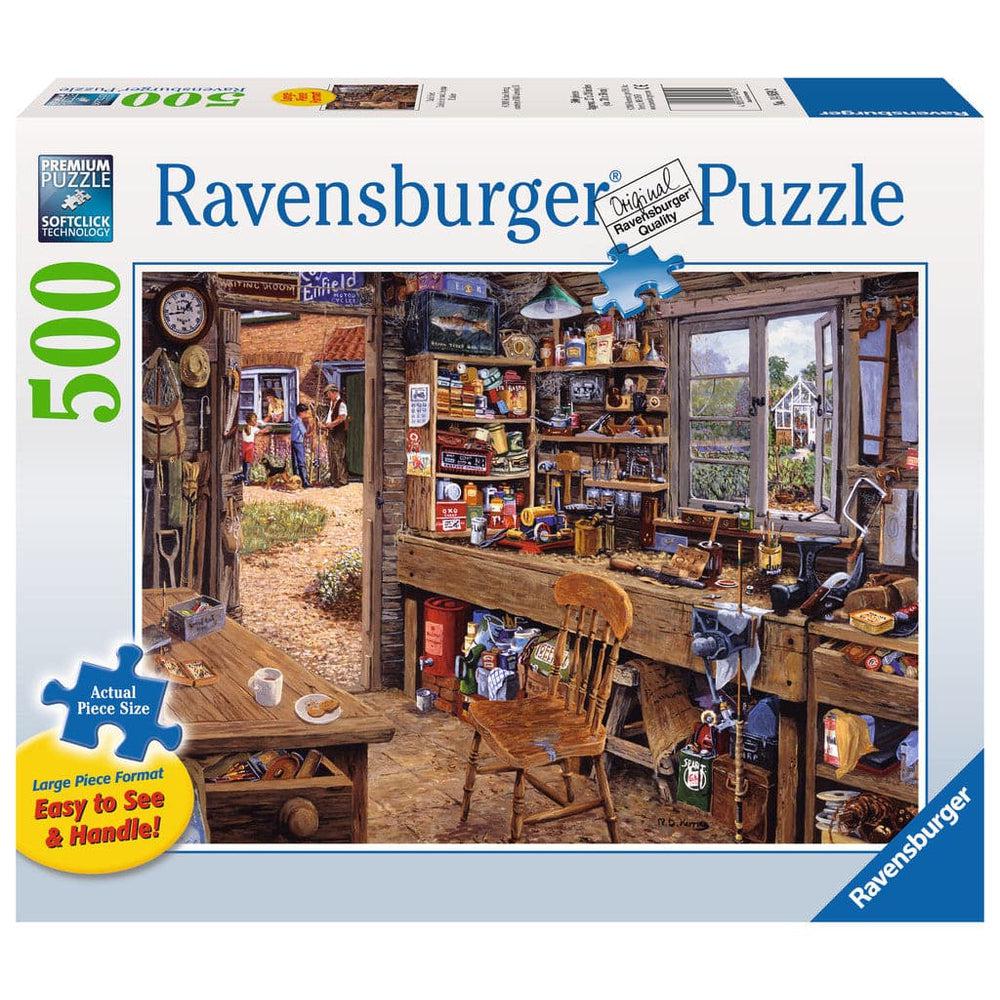 Ravensburger-Dad's Shed - 500 Piece Large Format Puzzle-14859-Legacy Toys