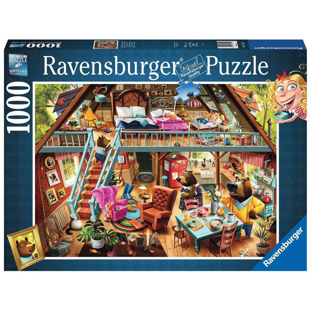 Ravensburger-Dean MacAdam: Goldilocks Gets Caught 1000 Piece Puzzle-17311-Legacy Toys