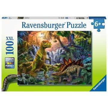 Ravensburger-Dinosaur Oasis - 100 Piece Puzzle-12888-Legacy Toys