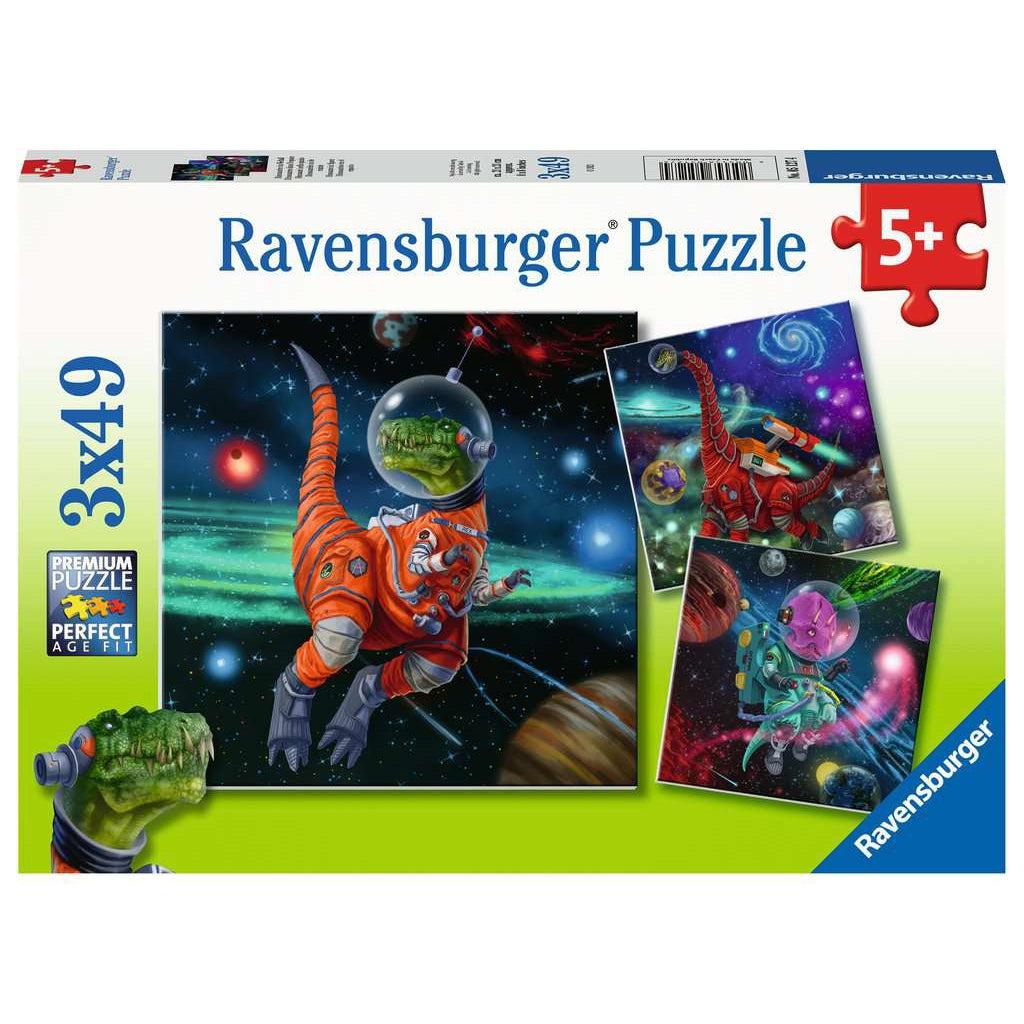 Ravensburger-Dinosaurs in Space - 3x49 Piece Puzzle-5127-Legacy Toys