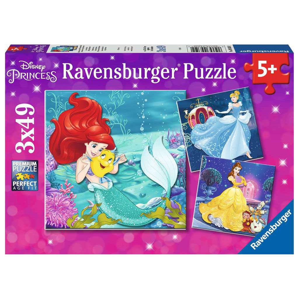 Ravensburger-Disney Princess Adventure - 3x49 Piece Puzzles-9350-Legacy Toys