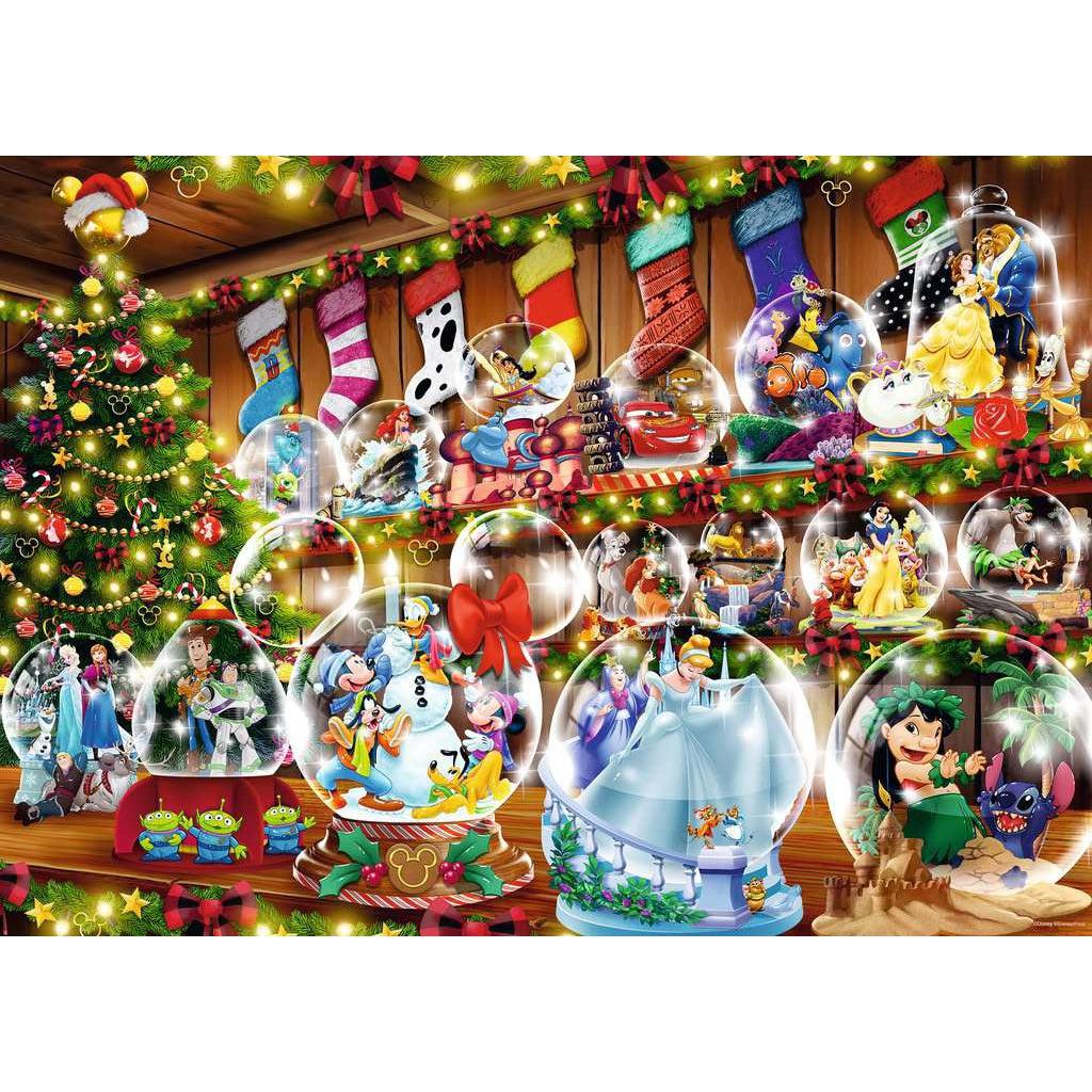 Ravensburger-Disney Snow Globes Seasonal 1000 Piece Puzzle-16772-Legacy Toys