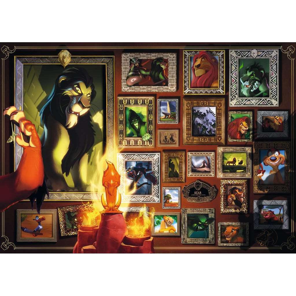 Ravensburger-Disney Villainous: Scar 1000 Piece Puzzle-16524-Legacy Toys