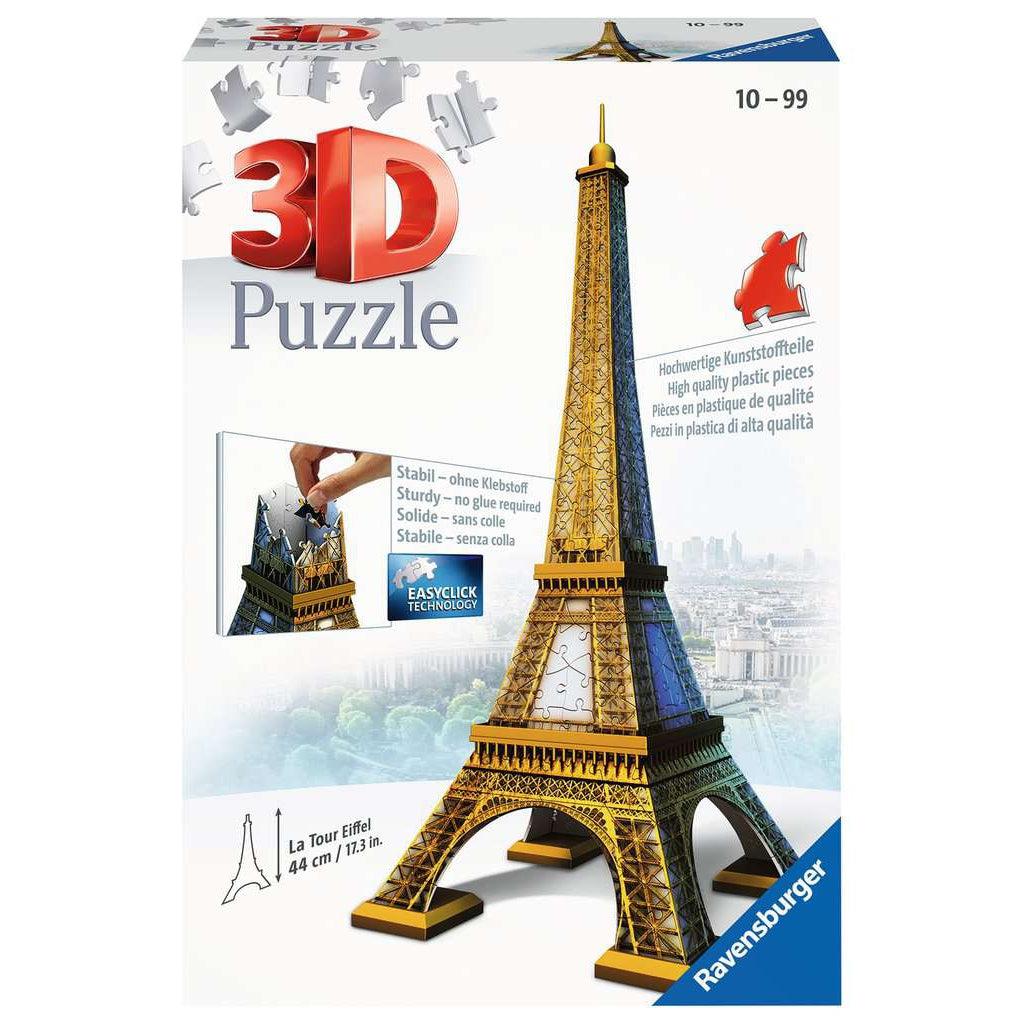 Ravensburger-Eiffel Tower 3D 216 Piece Puzzle-12556-Legacy Toys
