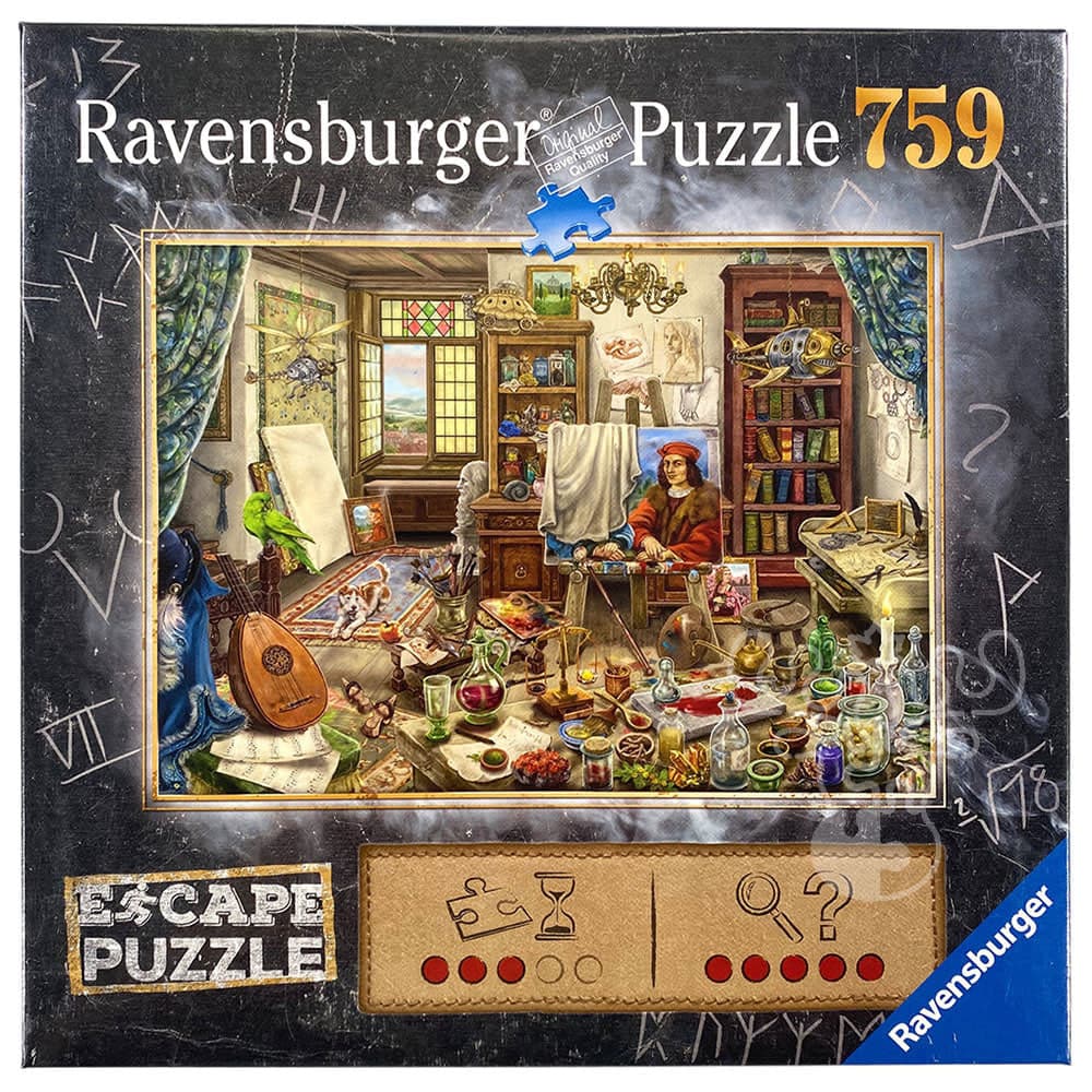 Ravensburger-Escape Puzzle: Artist's Studio - 759 Piece Puzzle-16843-Legacy Toys