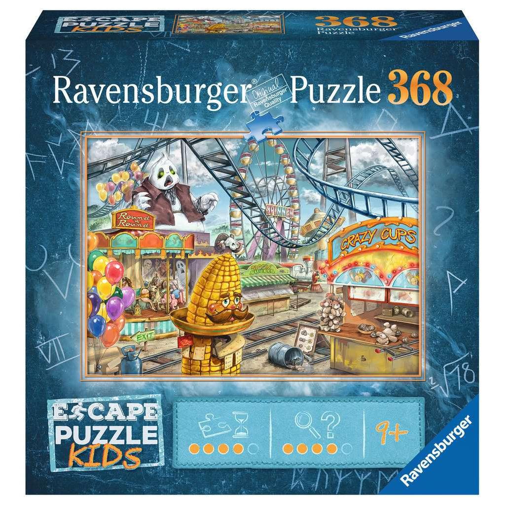 Ravensburger-Escape Puzzle Kids: Amusement Park Plight - 368 Piece Puzzle-12936-Legacy Toys
