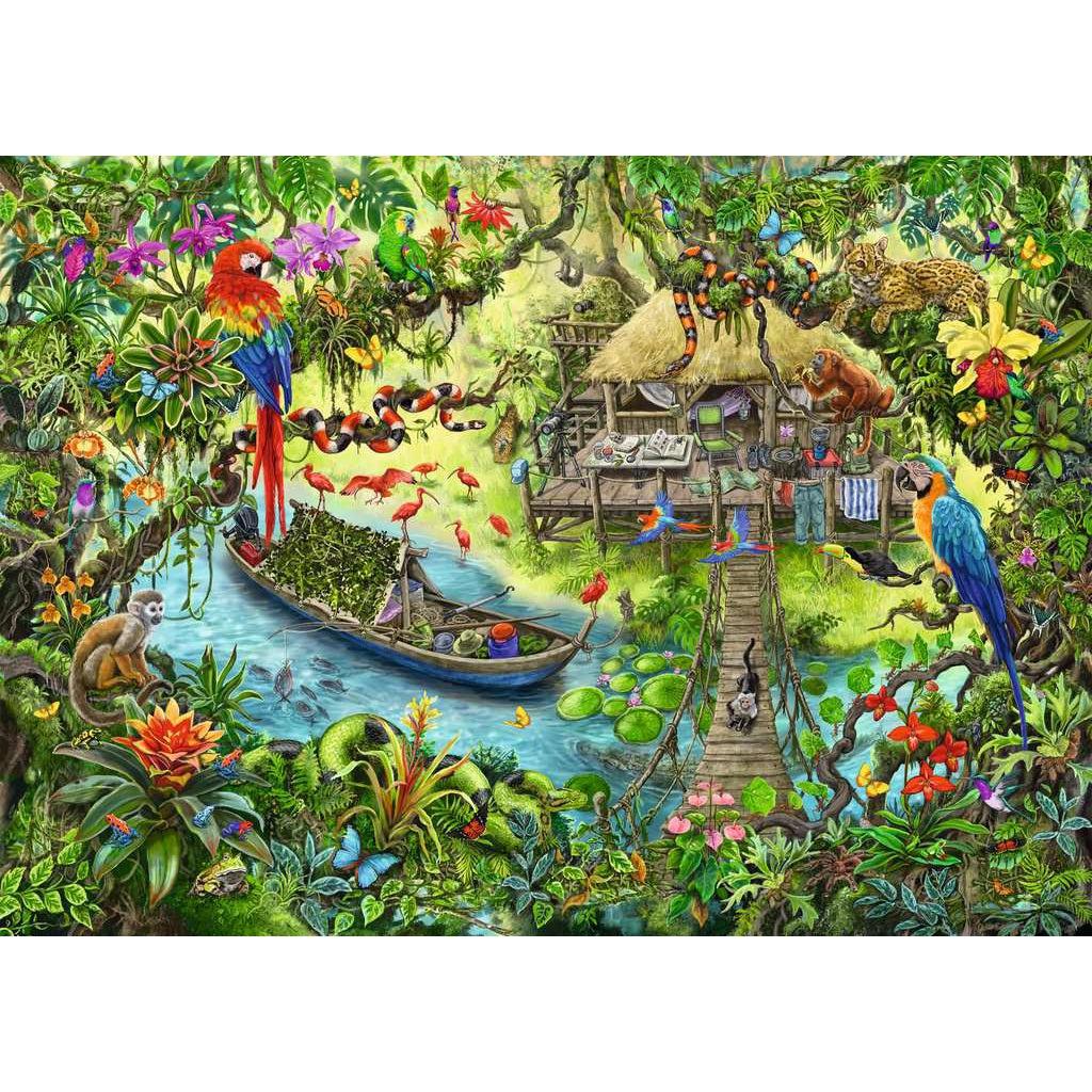 Ravensburger-Escape Puzzle Kids: Jungle Journey - 368 Piece Puzzle-12934-Legacy Toys