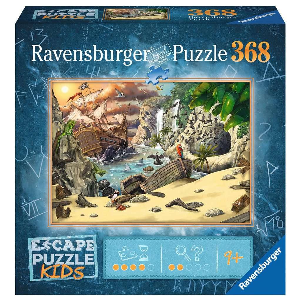 Ravensburger-Escape Puzzle Kids: Pirate's Peril - 368 Piece Puzzle-12956-Legacy Toys