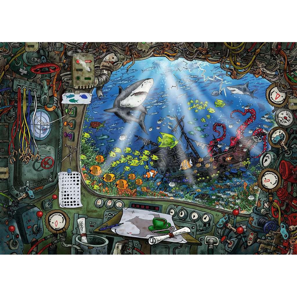 Ravensburger-Escape Puzzle: Submarine - 759 Piece Puzzle-19959-Legacy Toys