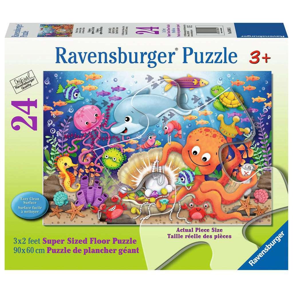 Ravensburger-Fishie's Fortune - 24 Piece Puzzle-3041-Legacy Toys