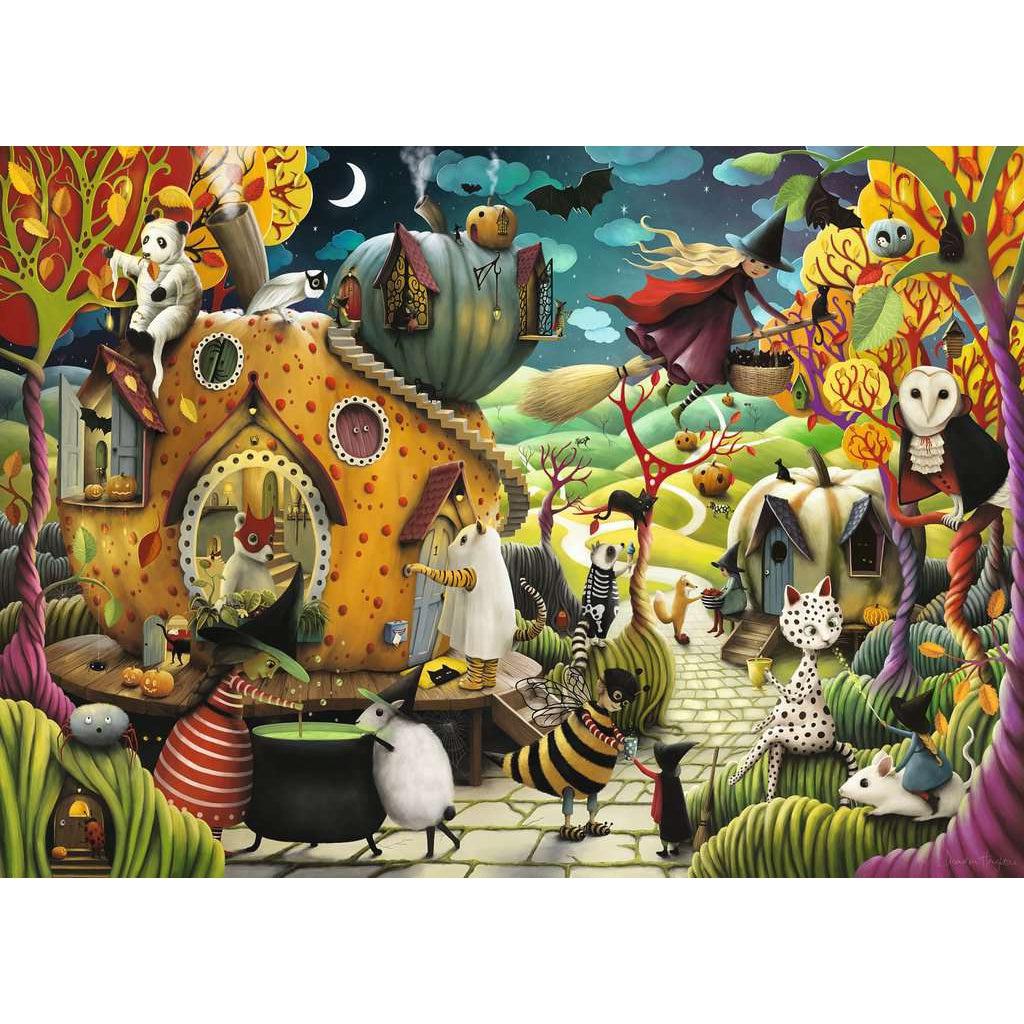 Ravensburger-Happy Halloween Seasonal 1000 Piece Puzzle-16913-Legacy Toys