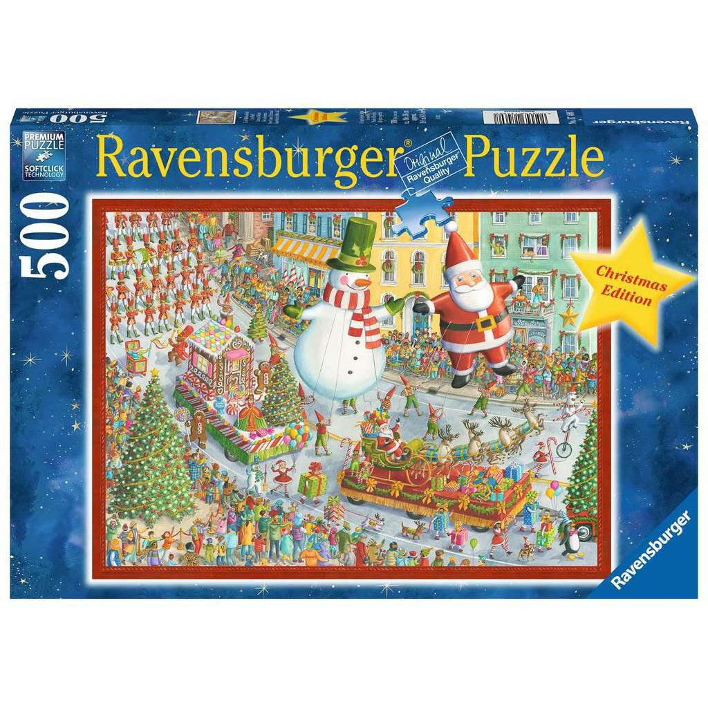 Ravensburger-Here Comes Christmas 500 Piece Puzzle-17460-Legacy Toys
