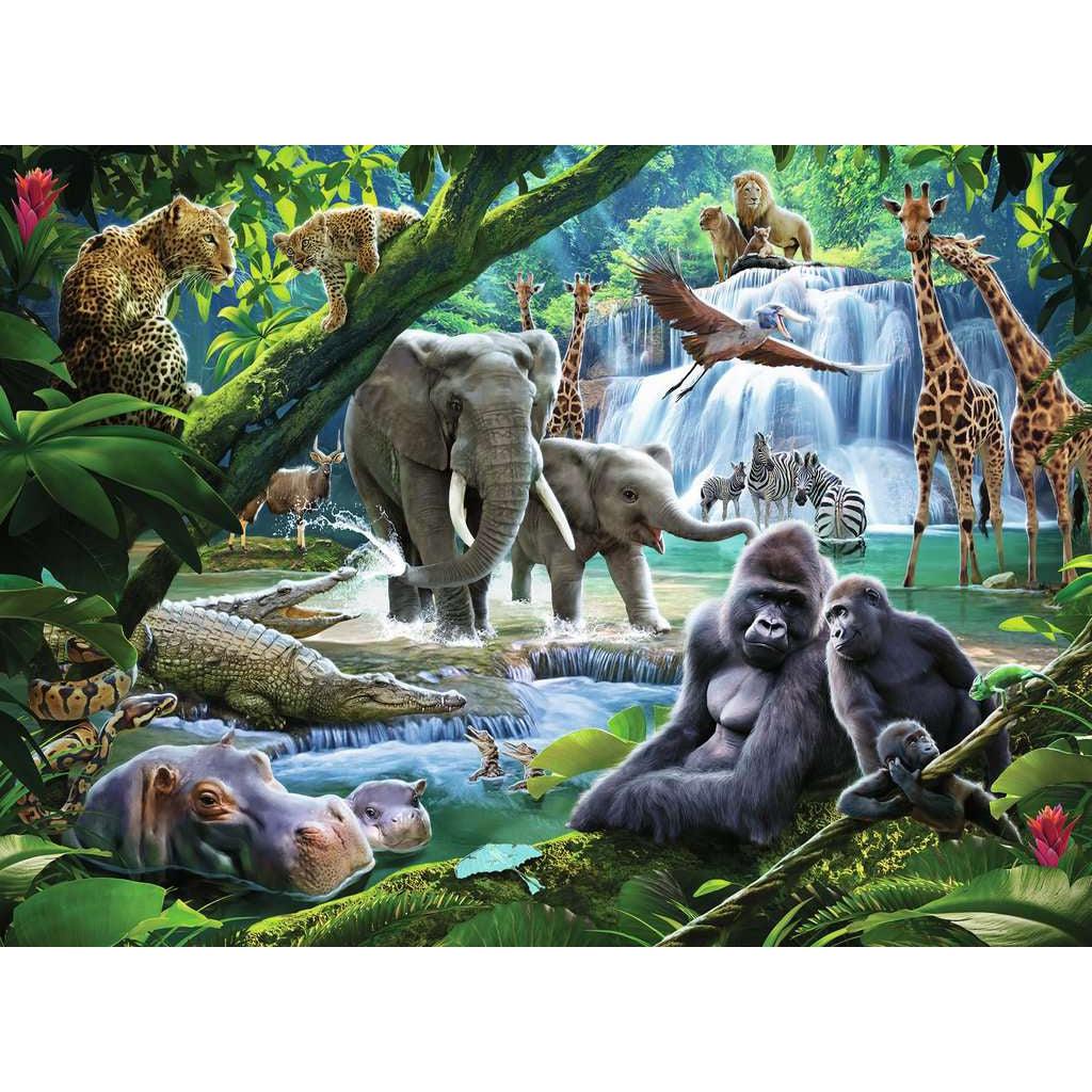 Ravensburger-Jungle Animals 100 Piece Puzzle-12970-Legacy Toys