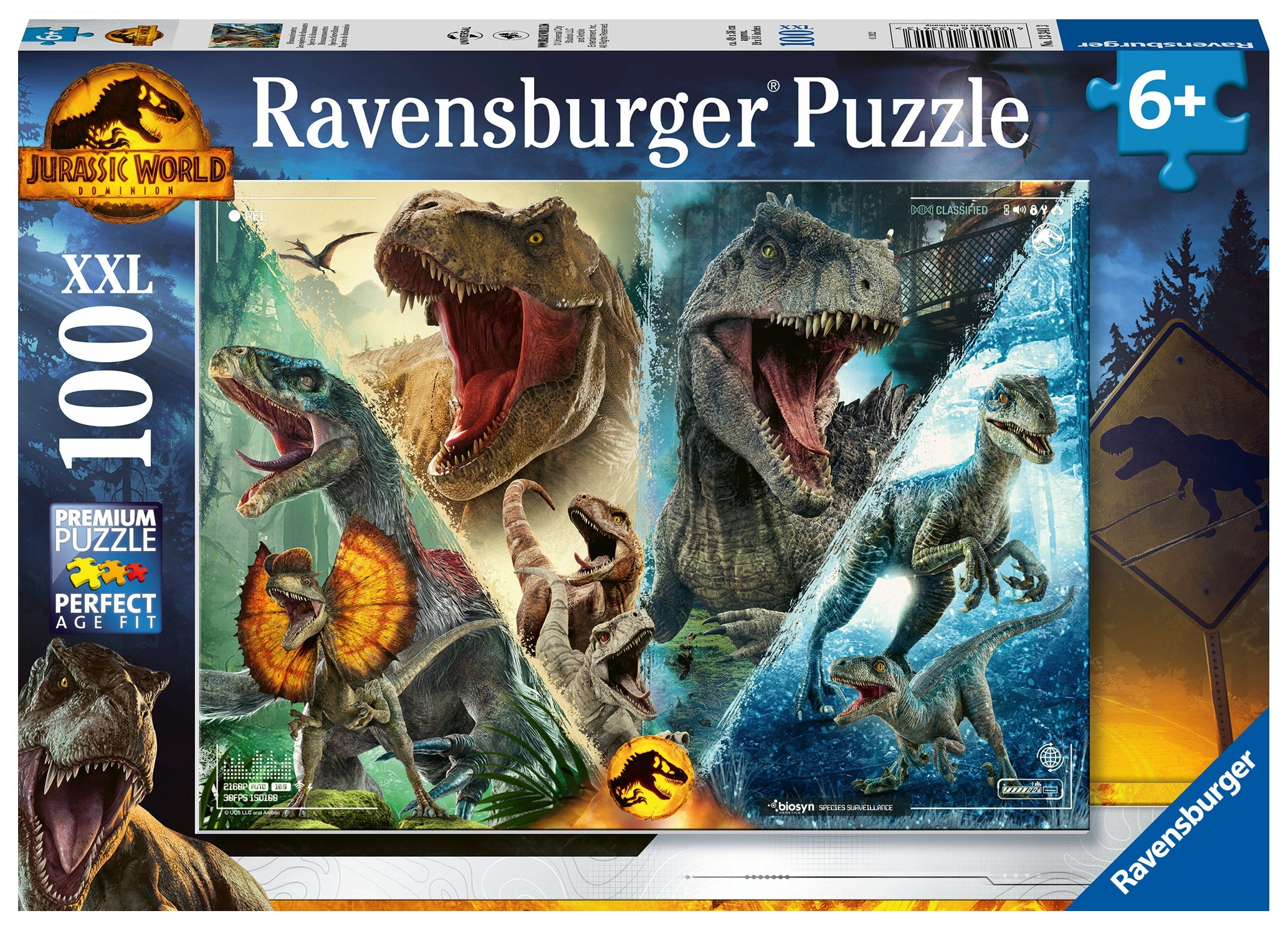 Ravensburger-Jurassic World: Dominion - 100 Piece Puzzle XXL-13341-Legacy Toys