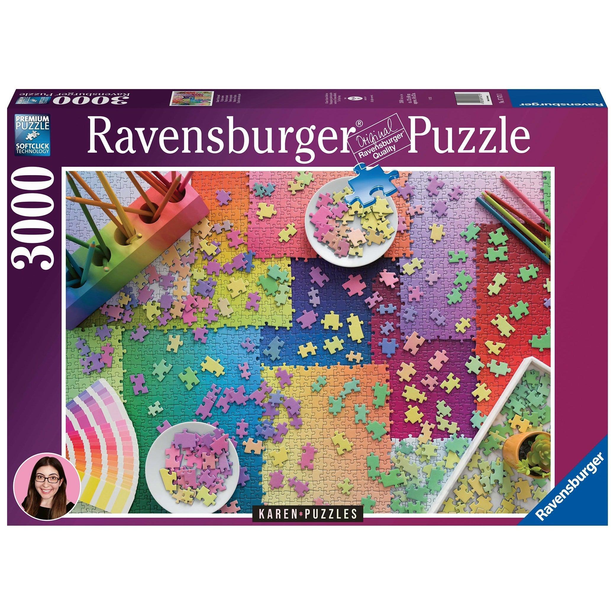 Ravensburger-Karen Puzzles on Puzzles 3000 Piece Puzzle-17471-Legacy Toys