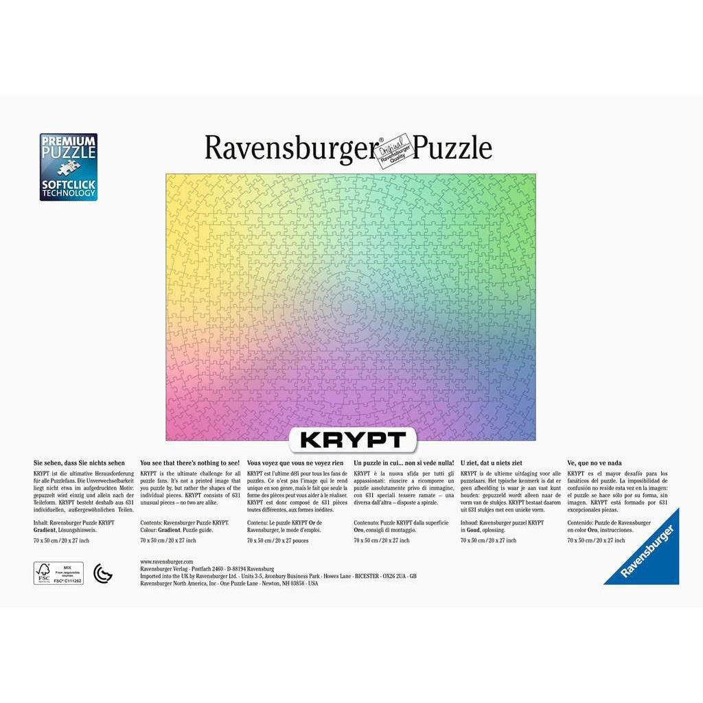 Ravensburger-Krypt Gradient 631 Piece Puzzle-16885-Legacy Toys