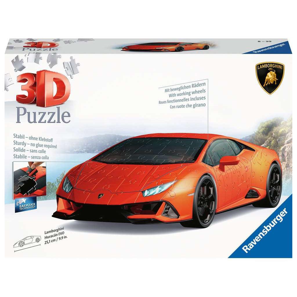 Ravensburger-Lamborghini Huracan EVO 3D 108 Piece Puzzle-11238-Legacy Toys