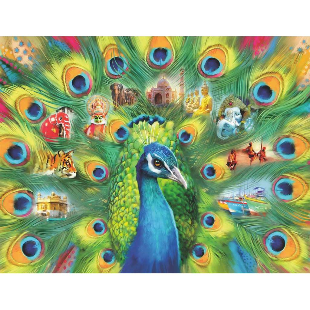 Ravensburger-Land of the Peacock - 2,000 Piece Puzzle-16567-Legacy Toys