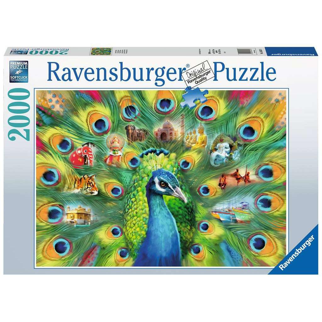 Ravensburger-Land of the Peacock - 2,000 Piece Puzzle-16567-Legacy Toys
