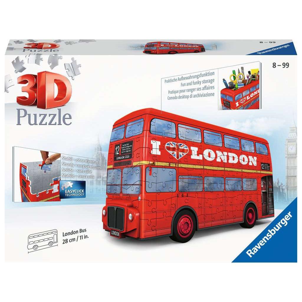 Ravensburger-London Bus 3D 216 Piece Puzzle-12534-Legacy Toys