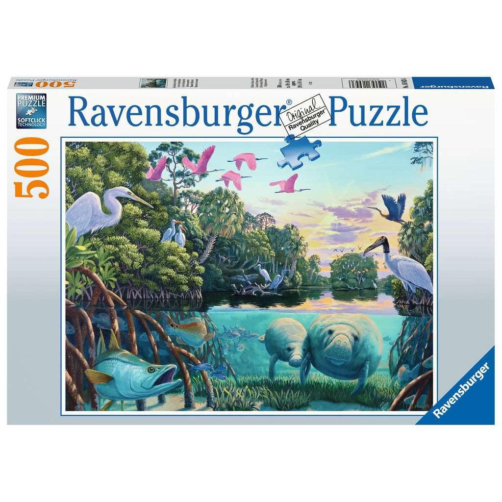 Ravensburger-Manatee Moments 500 Piece Puzzle-16943-Legacy Toys