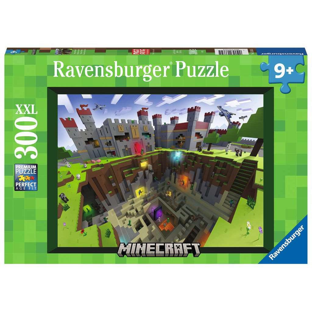 Ravensburger-Minecraft Cutaway 300 Piece Puzzle-13334-Legacy Toys