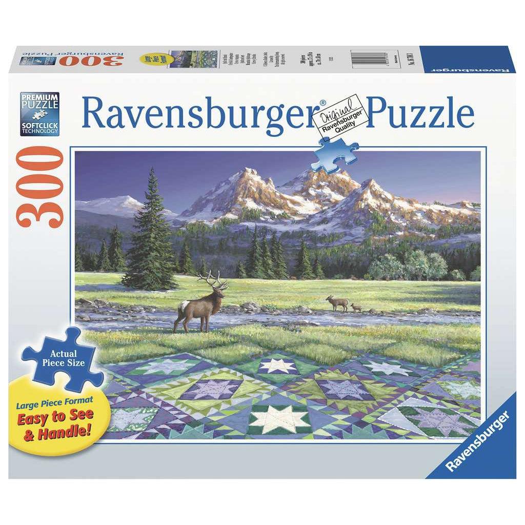Ravensburger-Mountain Quiltscape 300 Piece Large Format-16788-Legacy Toys
