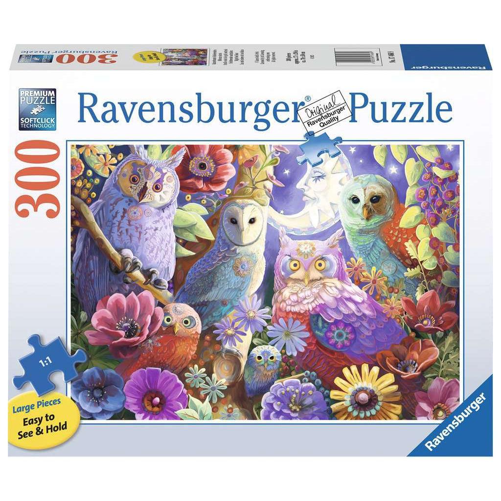 Ravensburger-Night Owl Hoot 300 Piece Large Format-17466-Legacy Toys