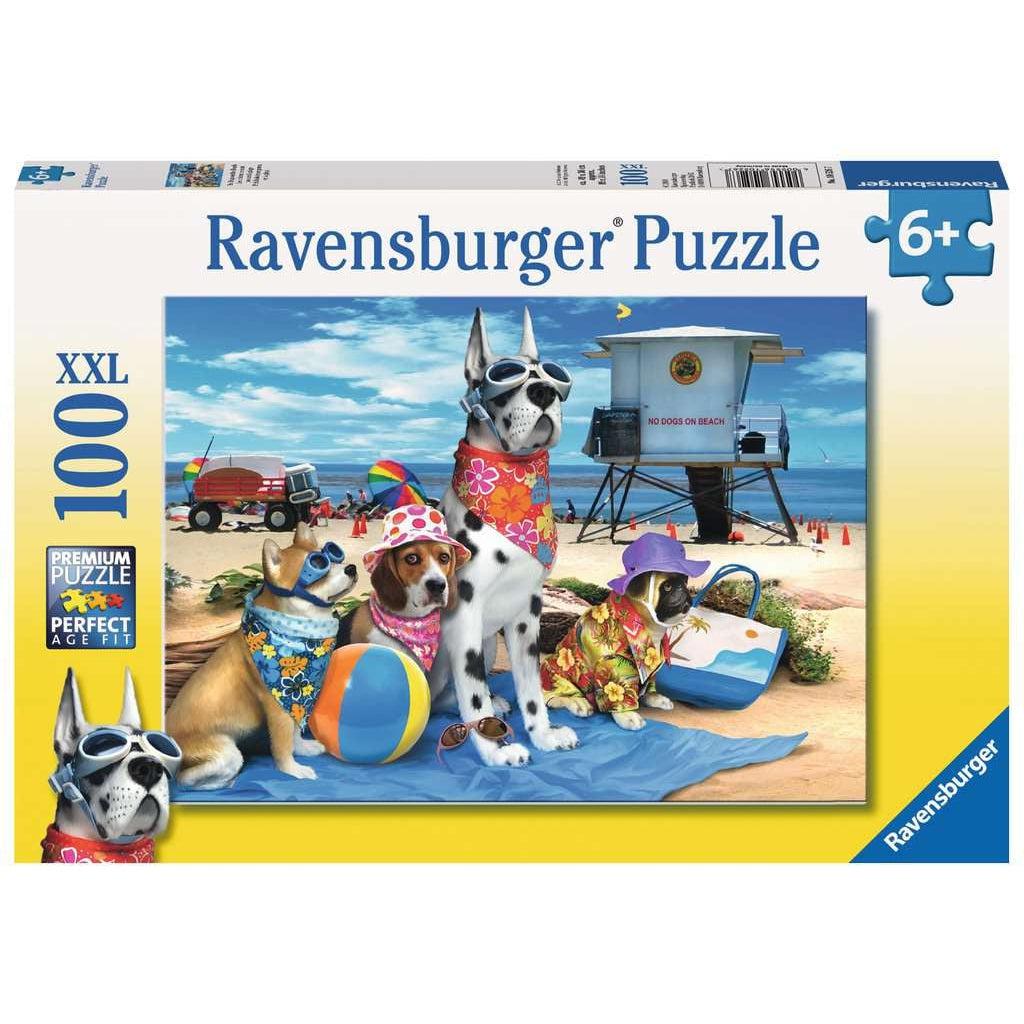 Ravensburger-No Dogs on the Beach 100 Piece Puzzle-10526-Legacy Toys