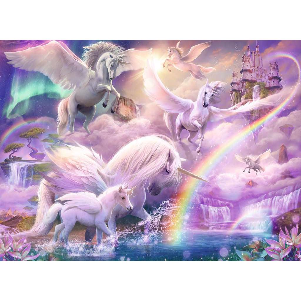 Ravensburger-Pegasus Unicorns - 100 Piece Puzzle-12979-Legacy Toys