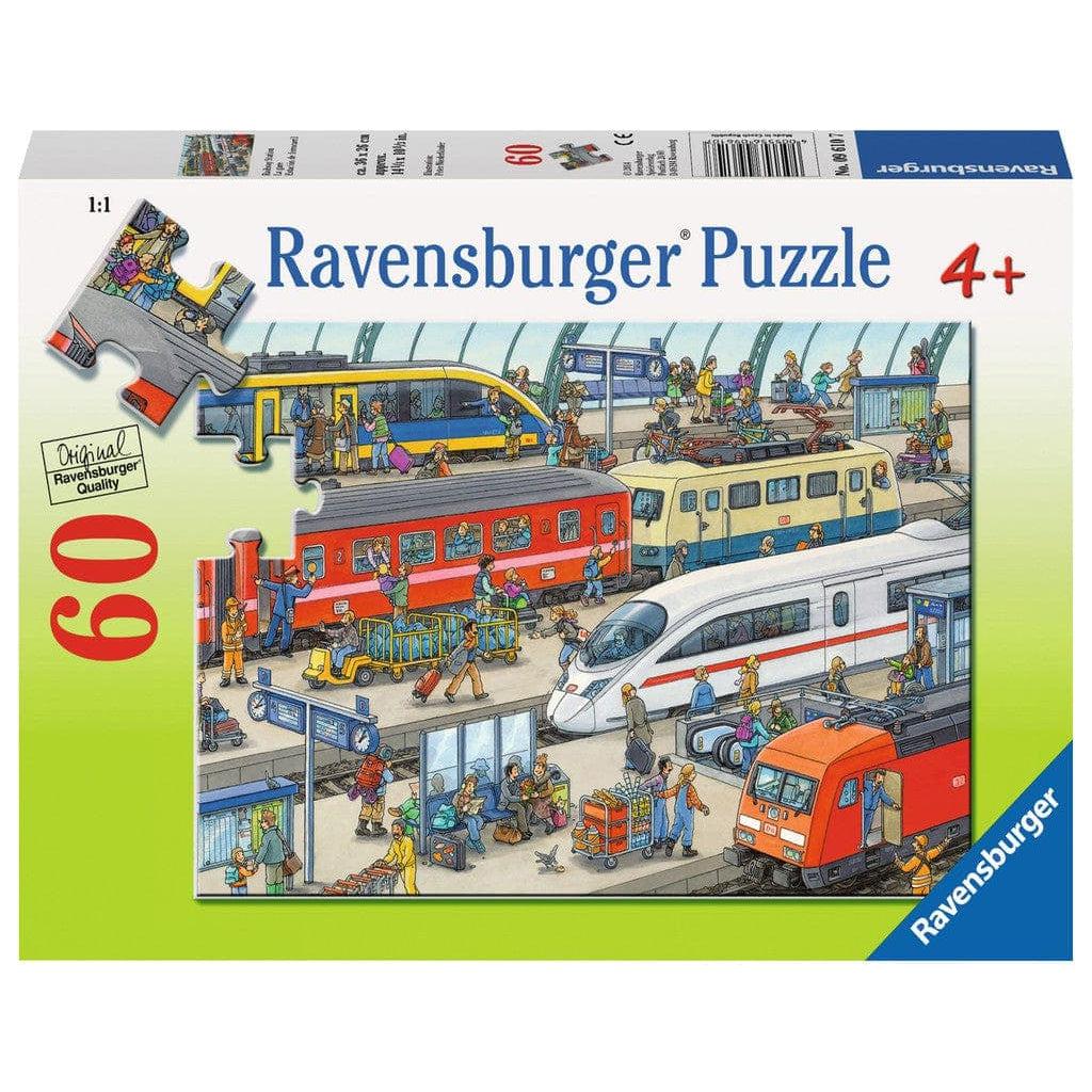 Ravensburger-Railway Station - 60 Piece Puzzle-9610-Legacy Toys