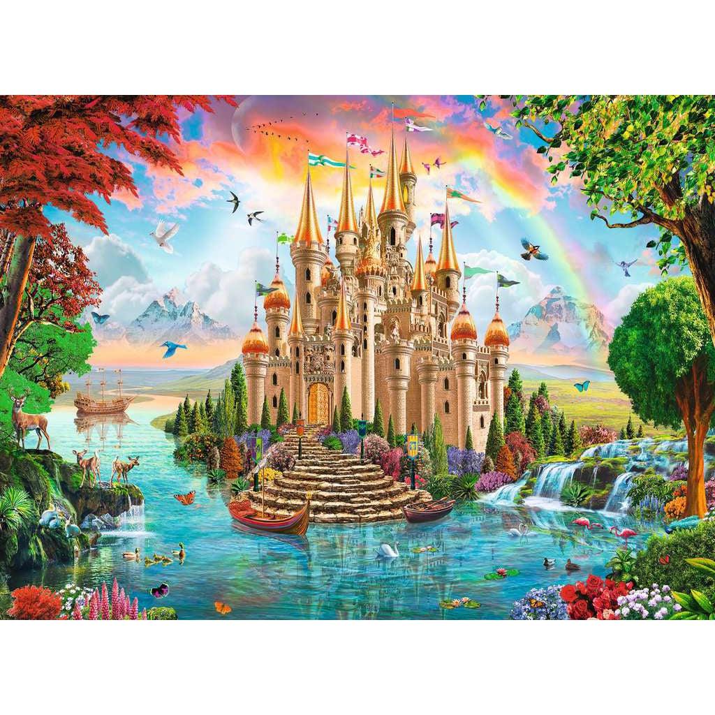 Ravensburger-Rainbow Castle 100 Piece Puzzle-13285-Legacy Toys