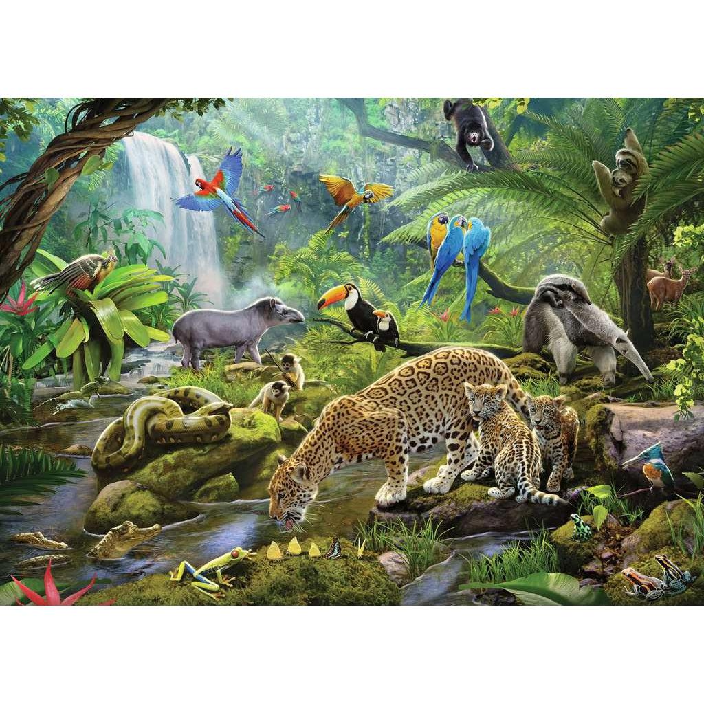 Ravensburger-Rainforest Animals - 60 Piece Puzzle-5166-Legacy Toys