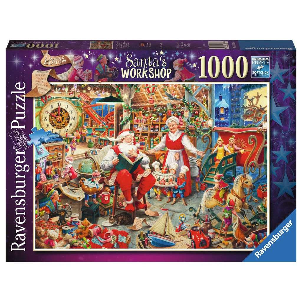 Ravensburger-Santa's Workshop 1000 Piece Puzzle-17300-Legacy Toys