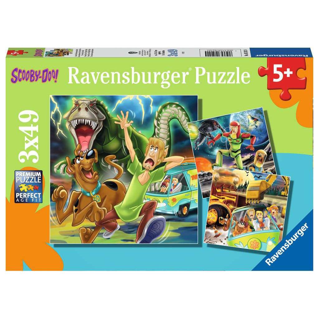 Ravensburger-Scooby Doo 3 Night Fright - 3x49 Piece Puzzle-52424-Legacy Toys