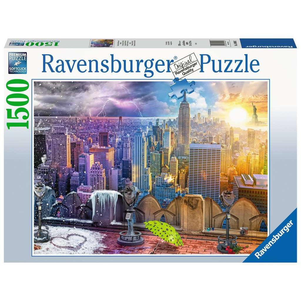 Ravensburger-Seasons of New York 1500 Piece Puzzle-16008-Legacy Toys