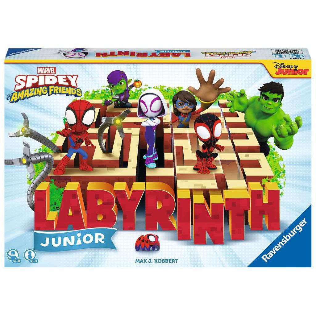 Ravensburger-Spidey and his Amazing Friends Labyrinth Junior-20894-Legacy Toys